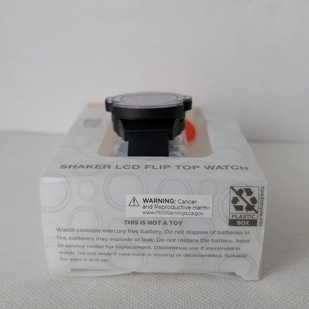 Astronaut Rocket Ship Flip Top Shaker LCD Watch